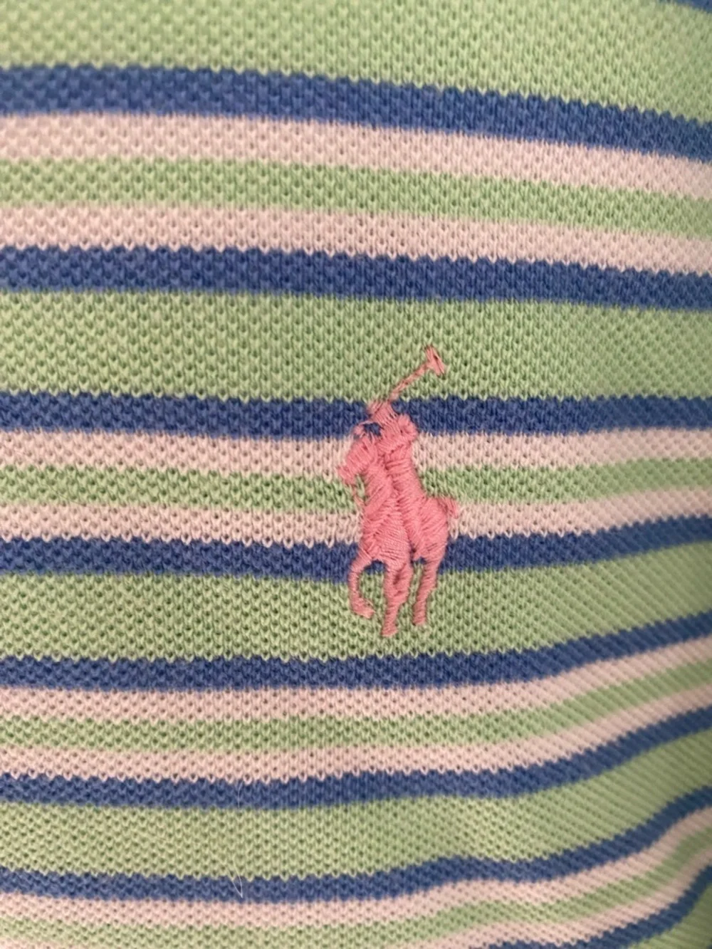 Polo by Ralph Lauren Mint and Blue Striped Polo